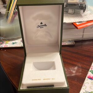 Christofle Paris Olive Green Display Box